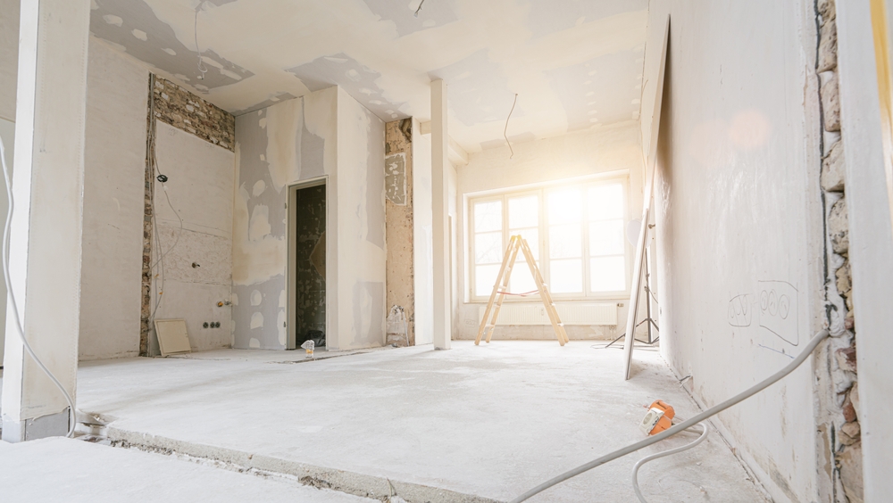 Rebuilding,An,Old,Real,Estate,Apartment,,Prepared,And,Ready,For