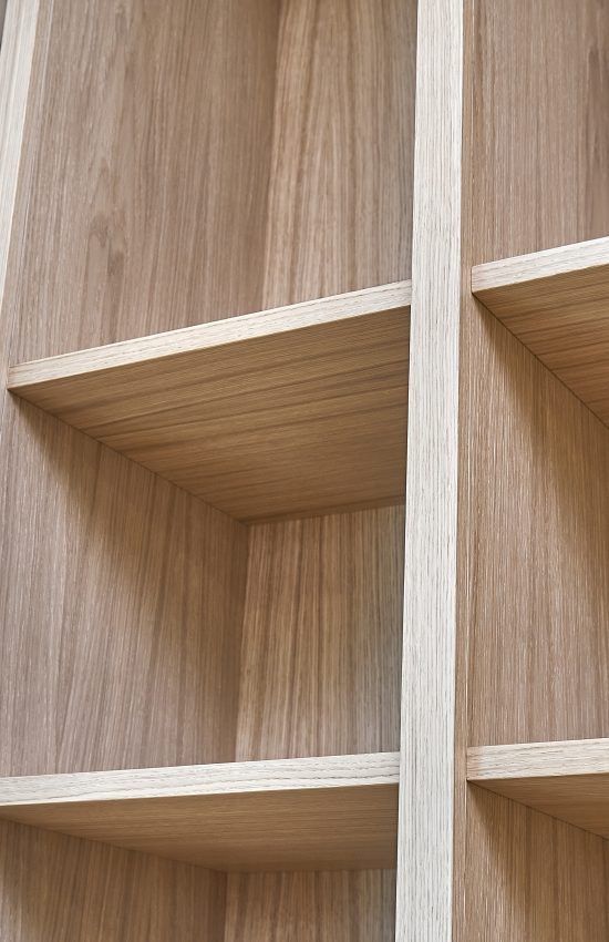 Wooden,Bookshelves.,Wooden,Bookcases,And,Wall,Panels,Made,Of,Oak